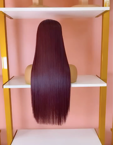 CAMBODIAN BONE STRAIGHT- BURGUNDY