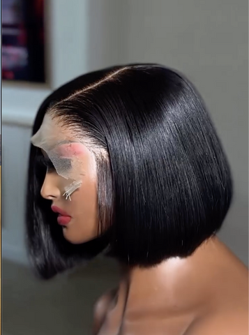 Raw Human hair- Bob wig