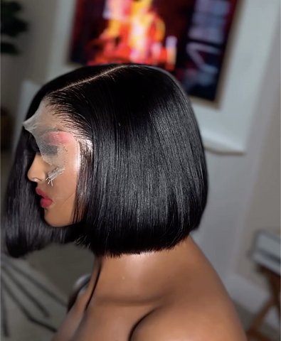 Raw Human hair- Bob wig