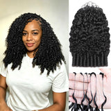 Miracle Knots- Burmese curls (Natural black)