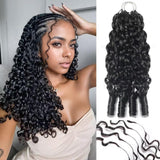 Miracle Knots- Burmese curls (Natural black)