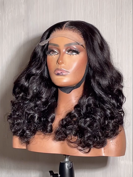 CAMBODIAN BOUNCY- Closure wig