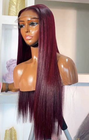 Eurasian Bone straight- Burgundy