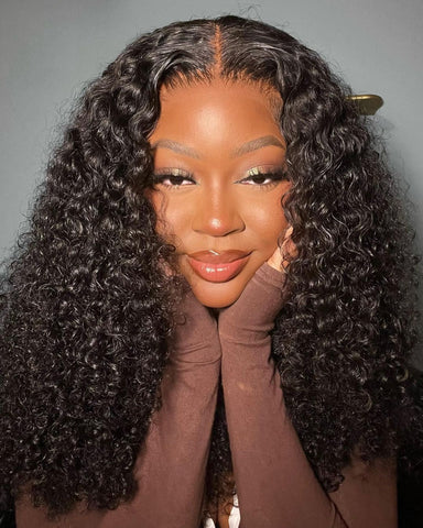 RAW INDIAN CURLS- closure wig