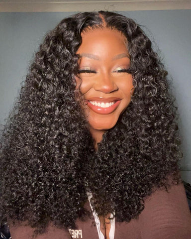 RAW INDIAN CURLS- closure wig