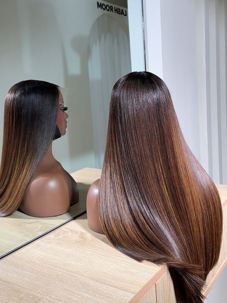 20" Mixed colour straight-