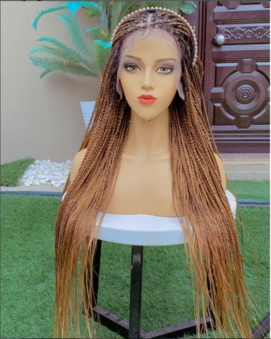 GOLD- knotless braid wig